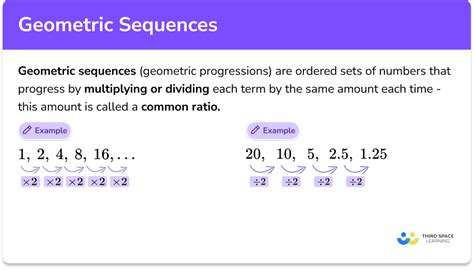 Geometric Sequences - GCSE Maths - Steps & Examples