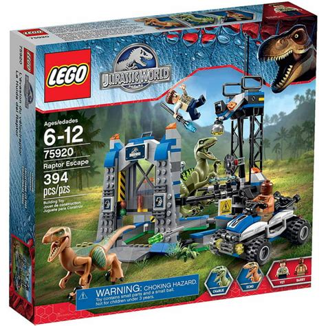 LEGO Jurassic World Raptor Escape Play Set - Walmart.com - Walmart.com