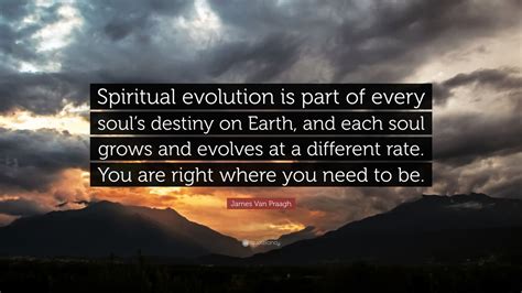 James Van Praagh Quote: “Spiritual evolution is part of every soul’s ...