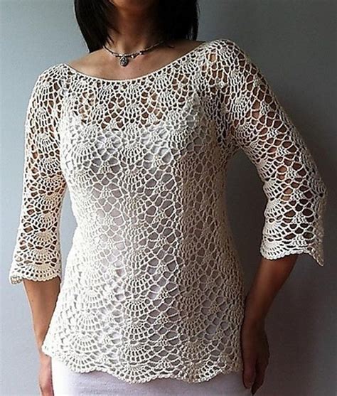 Ada - lacy shells top Crochet pattern by Vicky Chan Designs | Knitting ...