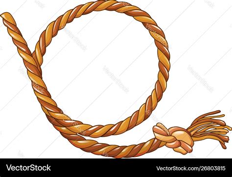 Cowboy rope icon cartoon style Royalty Free Vector Image