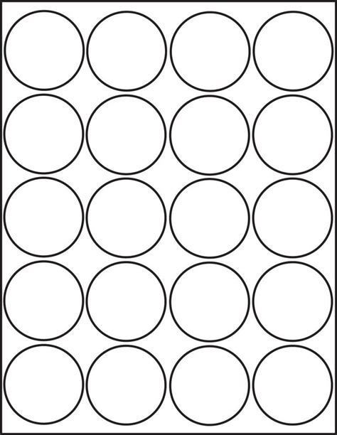 Round Printable Stickers Sheets