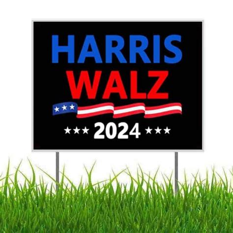 Harris Waltz 2024 Garden Sign 12x18 Outdoor Decoration, Kamala Harris ...