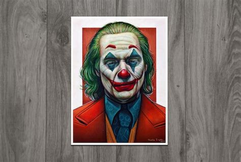 Joker Tekening Joaquin Phoenix FINE ART PRINT - Etsy Nederland