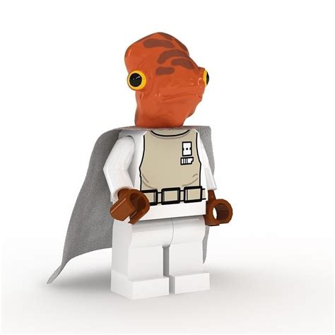 3D model LEGO Minfigure Admiral Ackbar | CGTrader