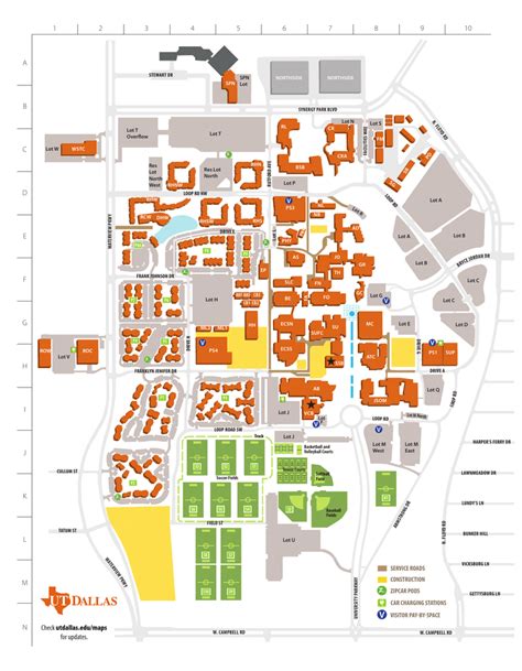 University Of Texas Campus Map - United States Map