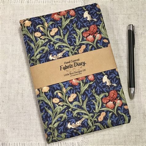 A5 Any Year Diary / Fabric Cover / Floral Designs - Etsy UK