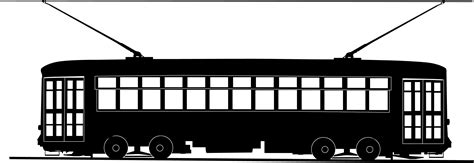 New Orleans Streetcar Trolley Graphic - Free Clip Art