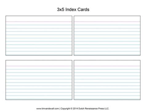 38 Customize Free Printable 3X5 Index Card Template Templates with Free ...