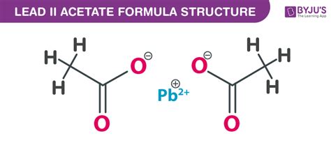 Lead (II) acetate Formula - Chemical Formula Of Lead (II) acetate ...