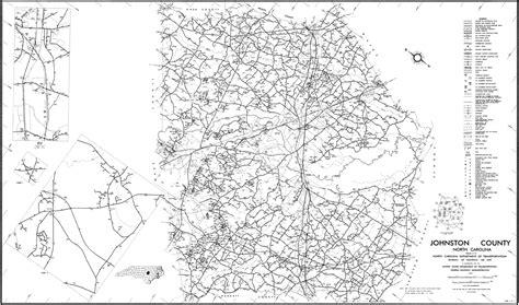 2000 Road Map of Johnston County, North Carolina