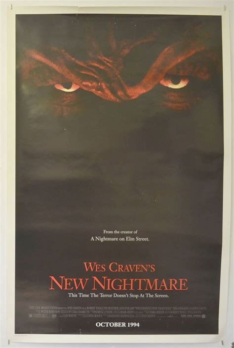 Wes Craven's New Nightmare - Original Cinema Movie Poster From ...