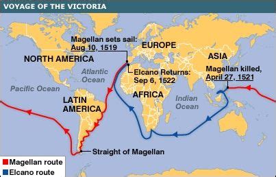 This is the route Ferdinand Magellan took when he sailed around the world.