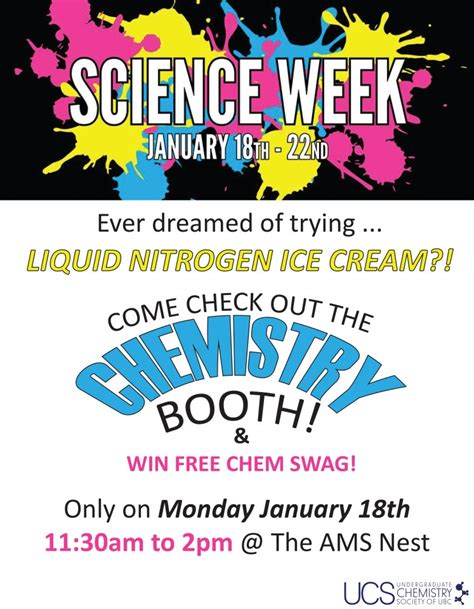 SCIENCE WEEK!! | Undergraduate Chemistry Society