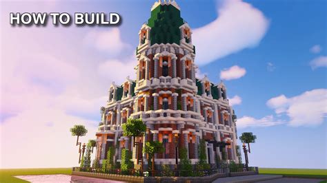 Minecraft: How To Build a GRAND VICTORIAN CORNER MANSION tutorial ...