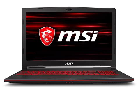 MSI GL63 15.6" Gaming Laptop, Intel i7-8750H, NVIDIA GTX 1050, 8GB RAM ...