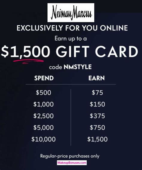 Neiman Marcus BONUS Gift Cards + GWPs - Makeup Bonuses