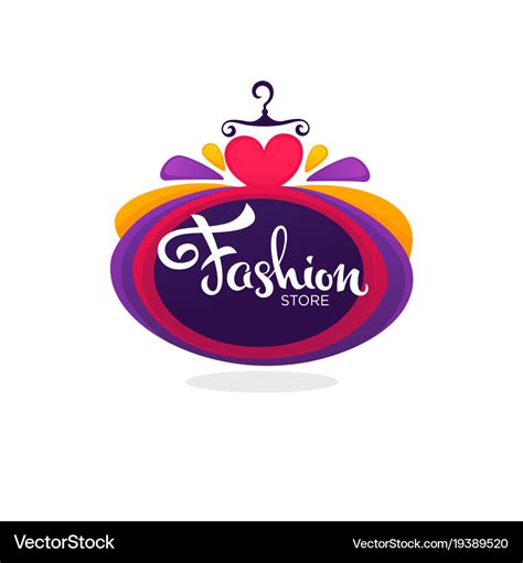 Fashion boutique and store logo label emblem Vector Image