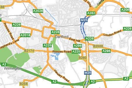 Dartford Map - United Kingdom