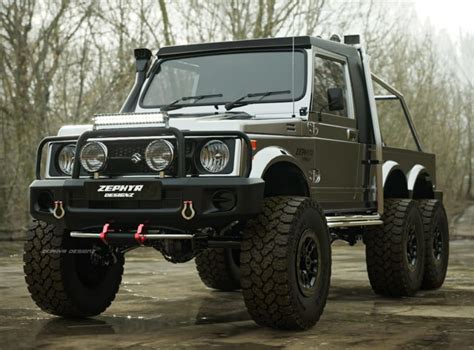 Maruti Suzuki Gypsy Rendered As A Badass 6x6 Off-Road Vehicle