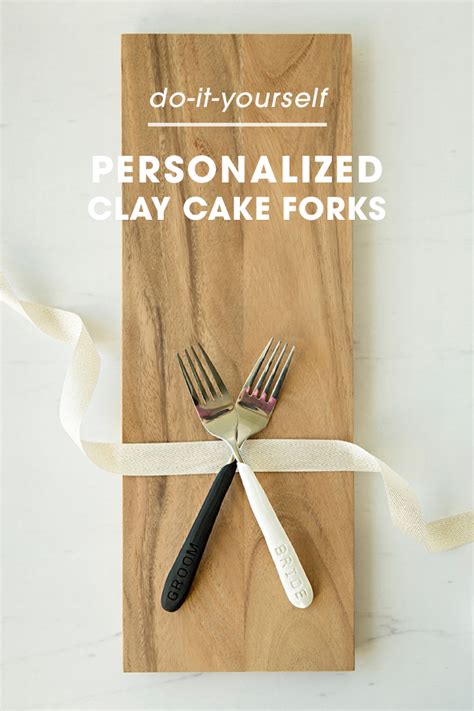 You HAVE To See These DIY Clay Wedding Cake Forks!