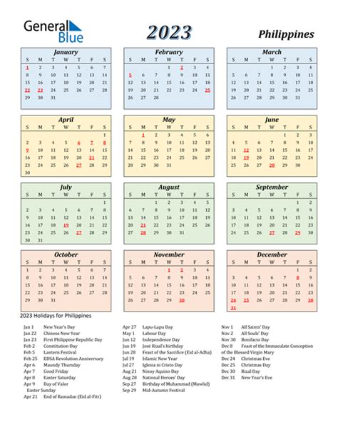 Free Printable 2023 Calendar With Holidays - Time and Date Calendar ...