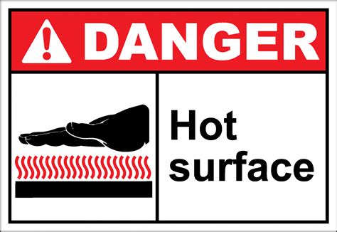 Danger Sign hot surface - SafetyKore.com