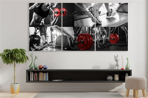 Gym Canvas Motivational Wall Art Sport Art Decor Fitness - Etsy