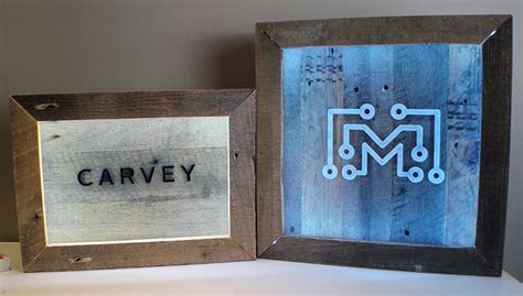 How to make an LED sign with reclaimed wood | Craft show booths ...