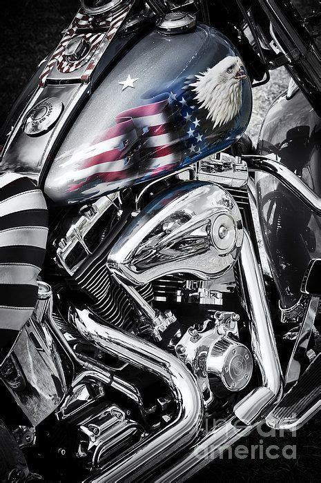 Stars And Stripes Harley Poster By Tim Gainey | Harley davidson art ...