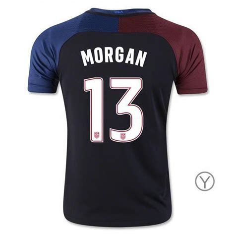 2016/17 Alex Morgan Away Youth Soccer Jersey #13 USA Team # ...