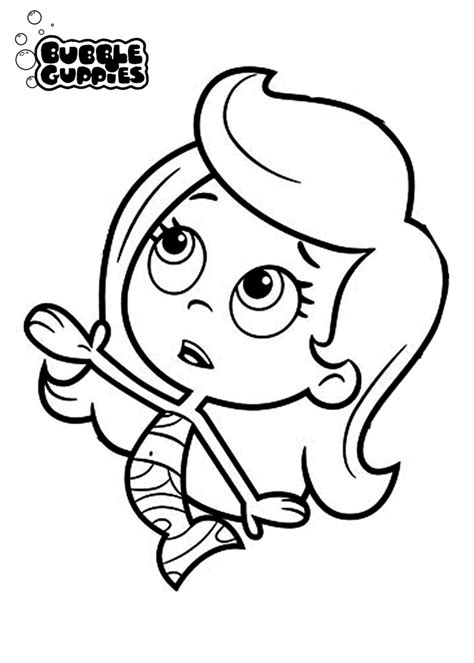 Molly bubble guppies coloring pages download and print for free