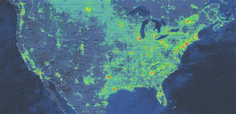 Virginia Light Pollution Map