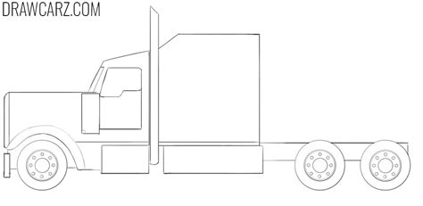 How to Draw a Semi Truck