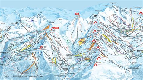 Meribel Piste Map - Ski The Three Valleys (PDF Download)