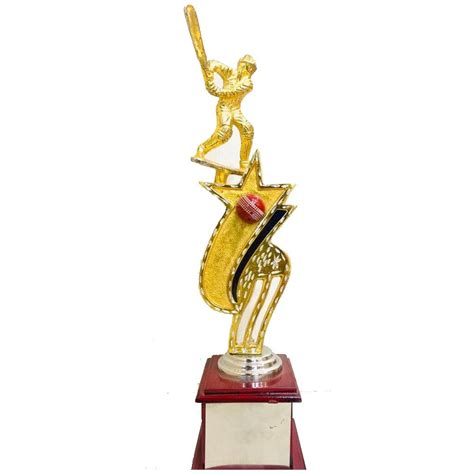 Golden Crystal,Wooden Cricket Award Trophy at Rs 700/piece in Bengaluru ...