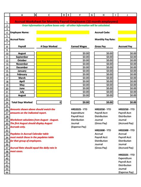 Payroll Tax Spreadsheet Template | HQ Printable Documents