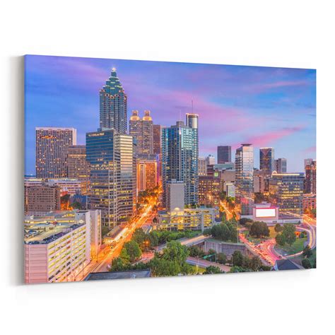 Atlanta Canvas Art Atlanta Wall Art Canvas Georgia Multiple - Etsy