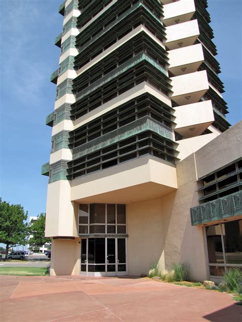 Price Tower, a Frank Lloyd Wright designed building, Bartlesville ...