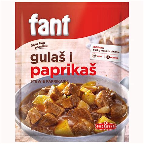 Podravka Fant Stew and Paprikash (Gulas i Paprikas) 65GR – BalkanFresh