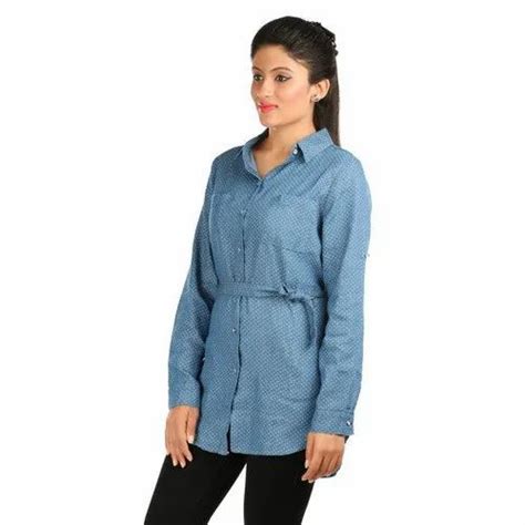 Blue Cotton Long Jeans Top at Rs 330/piece in Mumbai | ID: 13244104062