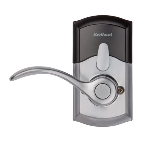 Kwikset SmartCode 955 Satin Chrome Electronic Handle Smartkey with ...