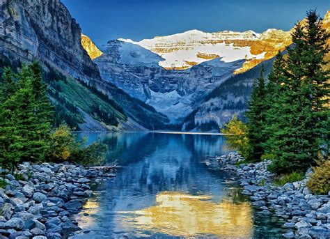 alberta, Canada, Lake, Mountains, Rocks Wallpapers HD / Desktop and ...