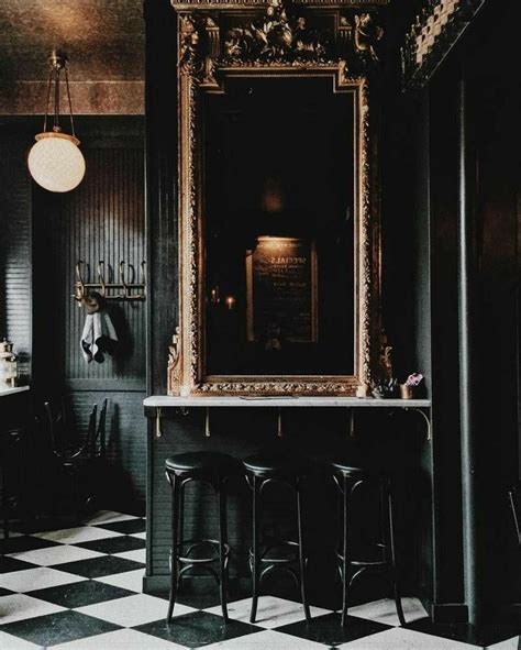 dark & moody entryway/breakfast bar | Black walls, Dark interiors ...