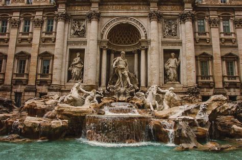 Visiting the Trevi Fountain in Rome, Italy