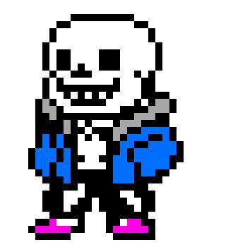 Deltarune! Sans Sprite (MY TAKE.) | Pixel Art Maker