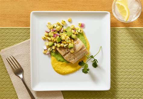 Corvina Sea Bass with Corn & California Avocado Salsa - California Avocados