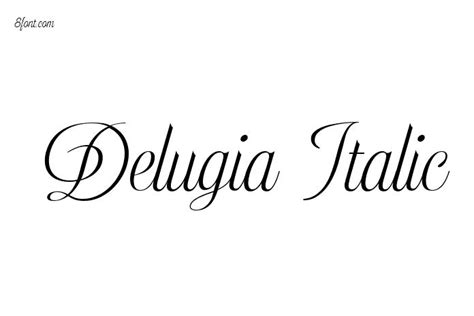 Delugia Italic - Free Font Download