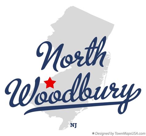 Map of North Woodbury, NJ, New Jersey