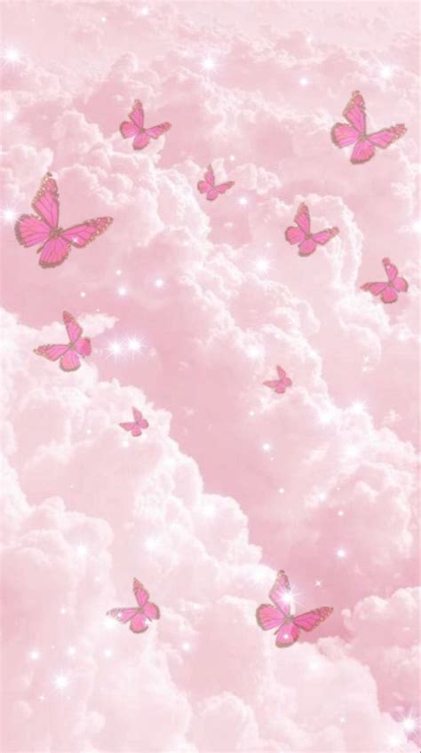 Pink Butterfly Background